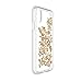Speck Products Presidio Clear + Print Case for iPhone X, Shimmer Floral Metallic Yellow/Clear