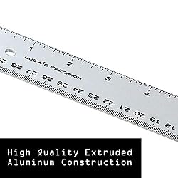 Ludwig Precision Non-Slip Backed Aluminum Straight