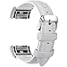 Fullmosa Fitbit Charge 2 Band/Fitbit Charge 2 Strap/Wristbands/Fitbit Charge 2 Replacement/Fitbit Charge 2 Accessories, Genuine Leather Strap for Fitbit Charge 2, White