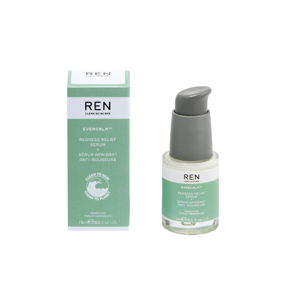 REN Clean Skincare Evercalm™ Redness Relief Serum, Travel Size 15ml