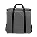 CURMIO Dual-Layer PC Carrying Case, Desktop Travel Bag with Removable Bottom Board for PC Tower, Keyboard, Mouse, Bag Only, Grey