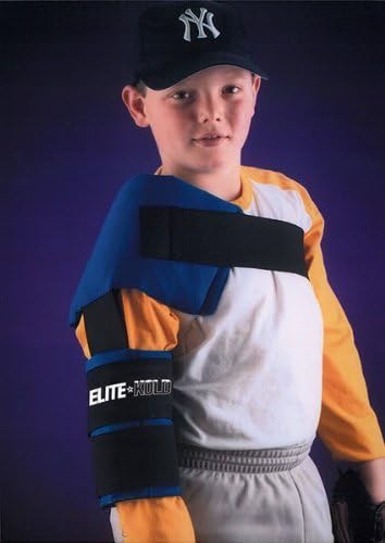 Adult Shoulder/Arm Ice Wrap for Baseball/Softball Pitchers (Elastic Straps for Universal Fit)