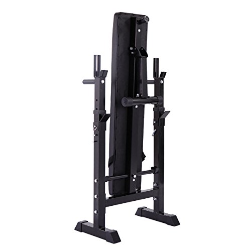 JAXPETY Adjustable Folding Weight Lifting Flat Incline Bench Fitness Workout Bench For Full Body