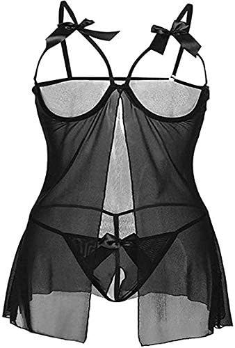 Klugger Women Net G String Lingerie with Panty Sexy Lingerie for Honeymoon
