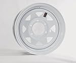 Trailer Rim 15" White Spoke Wheel15X6 15 X 6 6 Lug Hole Bolt Boat Utility Spare