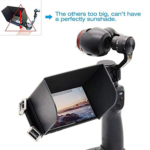 StarRoad Remote Controller Phone Monitor Sunshade lens Hood Sun Shade Shield For Dji Spark Mavic Pro Accessories Inspire Phantom 3 4 M600 3dr Solo Osmo Gopro Handheld Gimbal For Iphone and ipad (L111)
