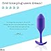 b-Vibe Snug Plug 2, Weighted Silicone Butt Plug, Beginner Anal Plugs - Sex Toys for Adults, 114g (Purple)