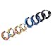 Imixlot 12Pairs Men's Women's Multi-model Taper Stainless Steel Huggie Hoop Earring