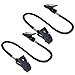 BCP 2pcs Black Color Hat Clip/ Cap Retainer for Fishing,Outdoor