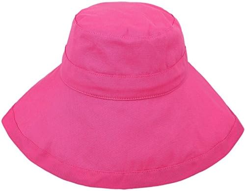 EPYA Women's Summer Wide Large Brim Beach Hat Floppy Sun Hat Fuchsia