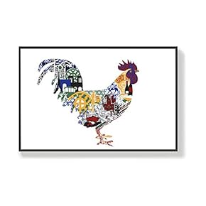 for Living Room Bedroom Cute Animals Framed for