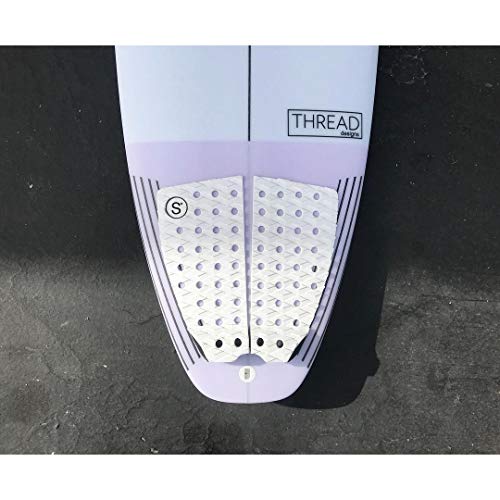 SYMPL Surfboard Traction Pad • 2 Pieces • Maximum Grip, 3M Adhesive for Surfboard, Skimboard, Longboard (Black) - Thumbnail 3
