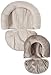 JJ Cole - Head Support, Newborn Head and Neck Support for Car Seat and Stroller, Designed to Adjust with Age, Grey Herringbone, Birth and Up