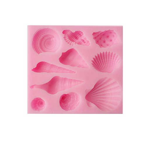 Silicone Sea Shell Conch Pattern Chocolate Fondant Cake Cookie Baking Icing Soap Mould Mold - Thumbnail 6