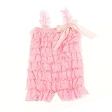 Kaiya Angel Baby Girl's Lace Romper Baby Pink Size S