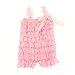 Kaiya Angel Rompers with Lace for Baby Girl Infant Romper Jumpsuit Bodysuit