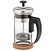 Brillante Small French Press Coffee Maker with 12 Ounce Glass Beaker - Single Serve Cafetiere and Tea Maker BR-CP1-350