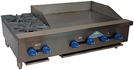 Comstock Castle FHP42-30 Gas Countertop Hot Plate &amp; Griddle Combo Unit