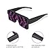 RICISUNG 2019 LED Sunglass,Flashing Cool Party Light up Glasses can work in 8 Animation Modes for 10 Hours,For Nightclubs, DJ, Halloween, Birthday Parties, New Year's party Supplies (Blue)