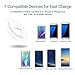 Wireless Charger, Fast Qi Certified Wireless Charge Charging Pad for iPhone X, iPhone 8/8 Plus,Galaxy S9/S9Plus/S8/S8 Plus/S7/S7 Edge/Note 8/Note 5[No AC Adapter]-White