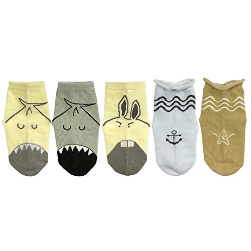Wrapables Adorable Pets Baby Socks (Set of 5), Nautical