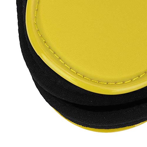 Vented Horse Sport Boots PU Secure Front Horse Hind Front Leg Boots Protect Support Wraps Adjustable Belt Cover(Yellow)