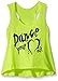 Gia-Mia Dance Girls' Big Dance Heart Out Tank, Yellow, Small