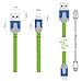 Eversame Nylon Braided Micro USB 2.0 Charging & Data Sync Cable, 3-Feet - 10-Pack - Color may vary