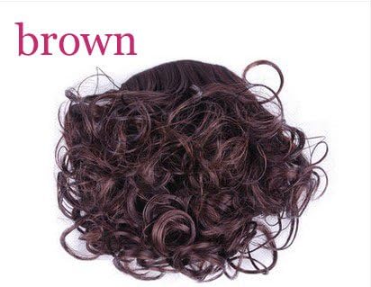 Uniwigs® Hot Fashion Retro Fluffy Curly Hair Bang New Arrival (Brown)