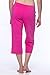 Danskin Now Women's Regular and Plus size Capri Pink L