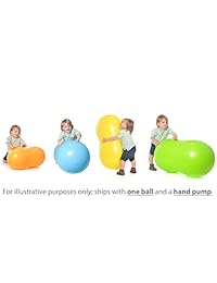 Milliard pelota con forma de cacahuate, no se rompe, de aproximadamente 39x20" (100x50cm), para fisioterapia, ejercicios, terapia, trabajo de parto y entrenamiento para perros