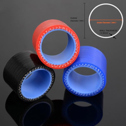 Silicone Radiator Hose Kit with Clamps, Compatible with 1997-2004 Chevrolet Corvette C5 photo 6