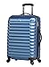 Lucas Treadlight Checked Luggage Collection - 28 Inch Scratch Resistant (ABS + PC) Hard Case Bag - Ultra Lightweight Expandable Large Suitcase With Rolling 4-Spinner Wheels (28in, Steel Blue)