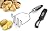 Spring Chef Stainless Steel Potato Masher with Wire Head for Mashed Potatoes, Includes Vegetable Peeler for Carrot, Apple, Citrus
