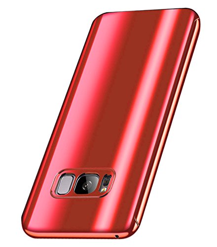Samsung Galaxy S8 Plus Case,Full Body Protection Ultra-thin Hard PC case with A Tempered Glass Screen Protector 360 All Round Anti Scratch Removable Hybrid Cover for galaxy s8 plus case (Red)