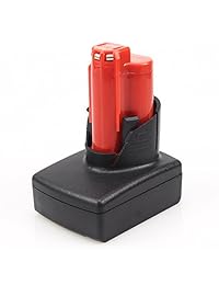 12 V 6.0 Ah aoyan para Milwaukee M12 48 11 2401 Replace M12 12-Volt Taladro Herramienta de batería