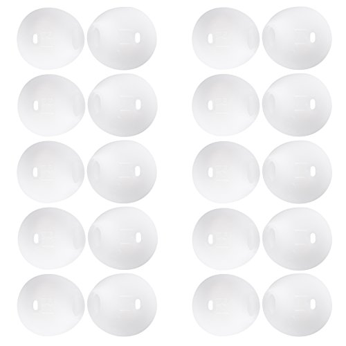 20 Pieces Silicone Earbud Cover Tips Teemade Replacement Ear Gels Buds for Samsung Galaxy Note 5/Note 7/S7/S6/S6 Edge/Level U Earbuds (White) - Thumbnail 5