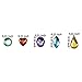 1000PCS Acrylic Flatback Rhinestones Gems Craft Gemstone Embellishments Colorful Jewels for DIY Craft Wedding Birthday Decoration Favor by SkyCooool