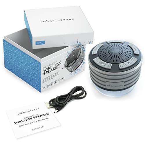 Johns Avenue Bluetooth Shower Speaker Newest Version 5.0 Certified