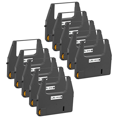 SpeedyInks 10PK Compatible Canon Black Printer Ribbon, AP01 for use in Canon AP, ES, FT, MX, QS, & S Series Daro Erika 6006 - Late Models Daro Robotron 6006 - Late Models Utax T 3200 Utax T 3300 - Thumbnail 4