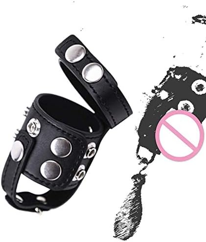 HLPXA TSHIRT of Leather Ball Stretcher Nut Locker Premium Testicle Scrotum T-Shirt Ex-tendér Weighted Ball Trainer Seex-Toys for Men