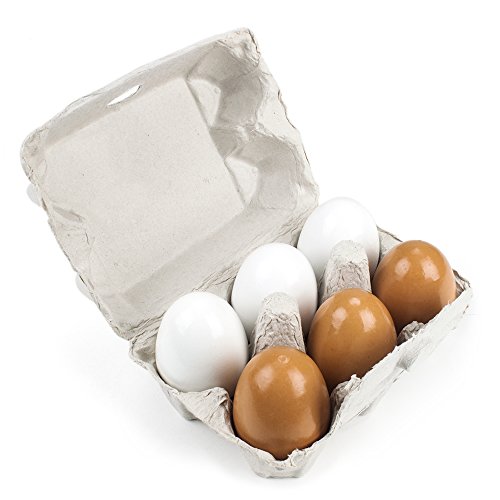 Imagination Generation Wood Eats! Eggcellent Eggs with Real Carton (Best Eggs To Eat)