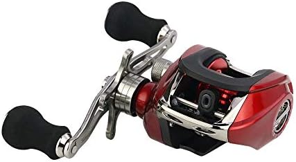Qazon 釣り道具 屋外の海釣り用スピニングリールの軽量高級フィッシングリール Color Red 別倉庫からの配送