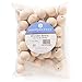 Wooden Beads (25mm) 1 Inch with 3/16 Inch Hole Pack of 50 Unfinished Wooden Bead Supplies Easily Threads, Smooth Natural Finish Paint and Stain by Woodpeckers