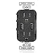 Leviton T5632-E 15-Amp USB Charger/Tamper Resistant Duplex Receptacle, Black primary