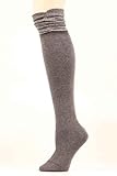 Blazin Roxx Women's Grey Sparkle Knee-High Socks