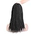 Ronsaen Box Braid Crochet Hair - 22inch 1B Pre-looped Crochet Braids, Box Braid Crochet HairSynthetic Braiding Hair Extensions(22