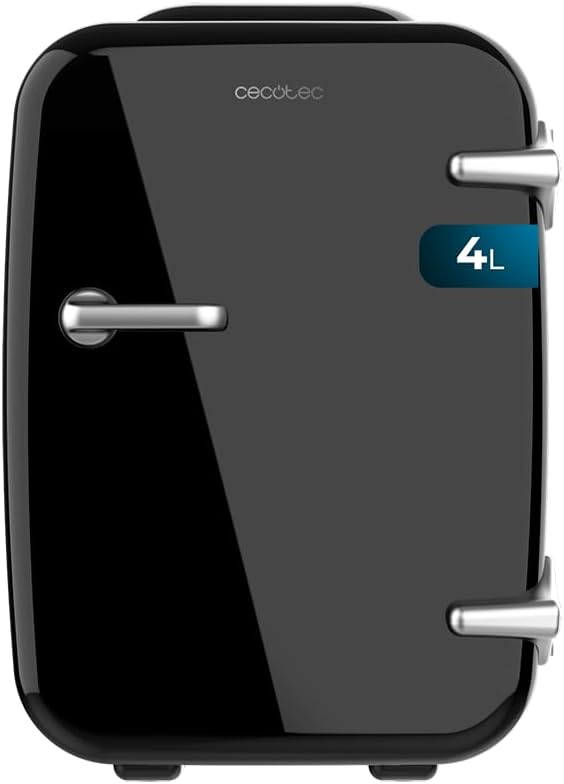 Mini-Kühlschrank Bolero MiniCooling 4L Havanna Black, Betrieb mit 12V-220V, Kompatibel mit Auto und Wohnwagen, Kühl- und Heizfunktion, Temperaturbereich 5-65º, Einfacher Transport.