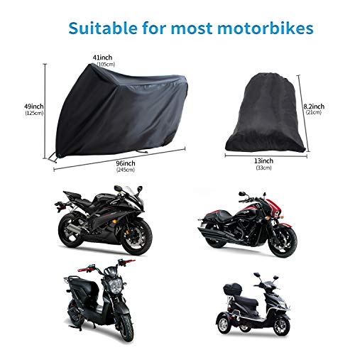 Motorhoes, Senders motorgarage, winterbestendig, waterdicht, 190T motorzeil, outdoor, met slotgaten, stofdicht, dekzeil… - Image 5