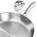 Stainless Steel Deep Frypan - 12 Inch - Premium Quality - 30 x 5.5 cm - Multipurpose Use for Home Kitchen or Restaurant - Chef’s Choice